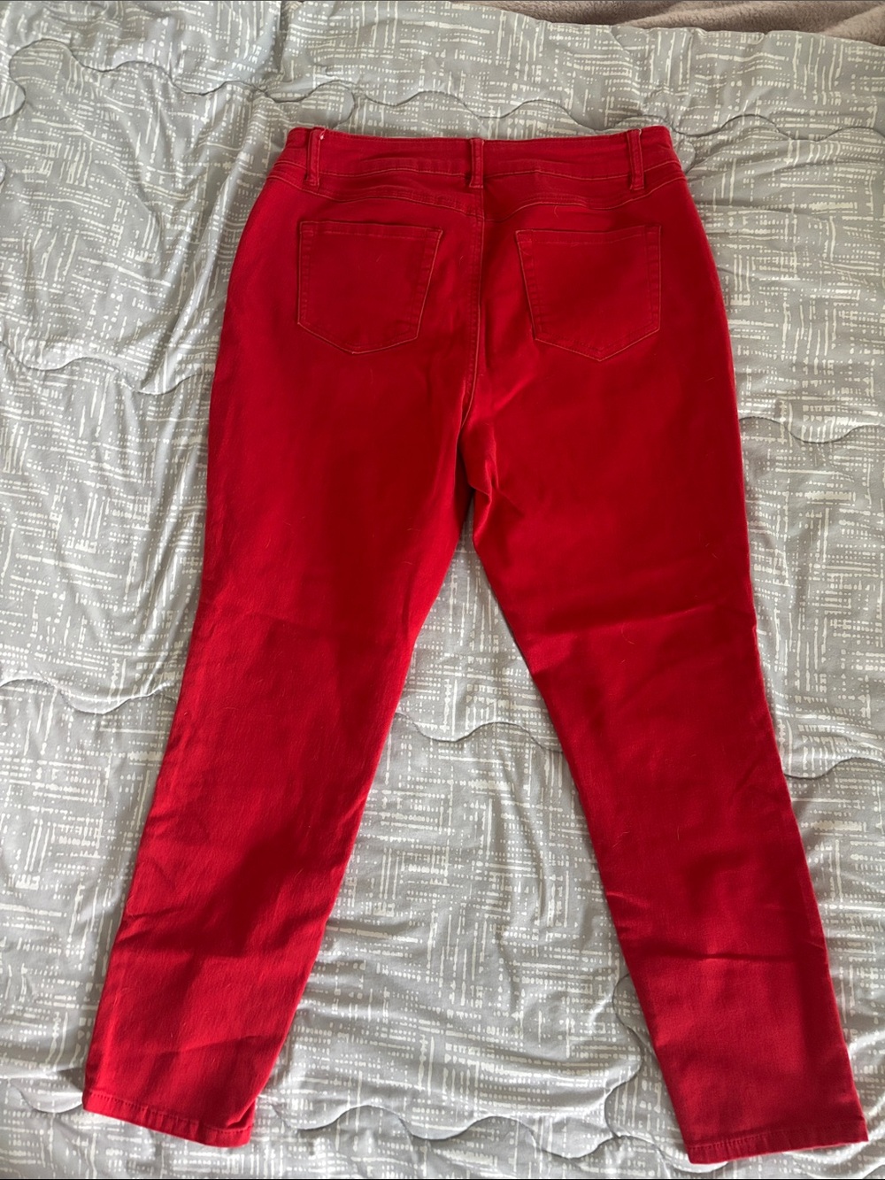 d. jeans Women's Skinny Jeans in Red - Picture 2 of 2
